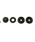 Components for Bilstein 24186070 4600 Series Gas Mono Tube Shock Absorber for 2006 Ram Pickup, including washers and nut.