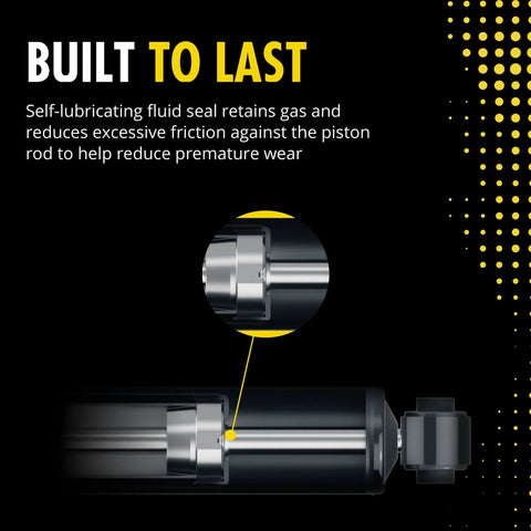 Close-up of OESpectrum 5647 Suspension Shock Absorber For Chevrolet Malibu demonstrating fluid seal design.