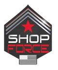 Shop Force 50540 ShopsChoice logo with star design and USA flag element