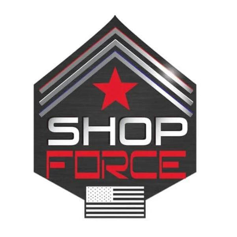 Shop Force 50540 ShopsChoice logo with star design and USA flag element