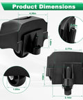 Foot Caster And Caster Wheel Replacement Set For Ridgid Shop Vac Vacuum Cleaners 6 To 16 Gallon Fits WD16650 WD06350 dimensions