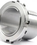 H2330 Bearing Adapter Sleeve with Lock Nut & Washer, shown from the side angle, featuring precision machined surface.
