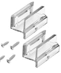 Bottom Guide For Sliding Shower Doors With 3/8 Inch Channel Fits Glass Up To 3/8 Inch Thick Top Hung Track Durable Plastic Guide Pack Of 2