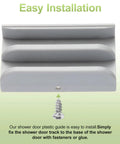 Sliding Shower Door Bottom Track Two Pack Gray Half Inch Channel Fits Glass Doors Up To Seven Sixteenths Inch Thick Easy Quick Installation