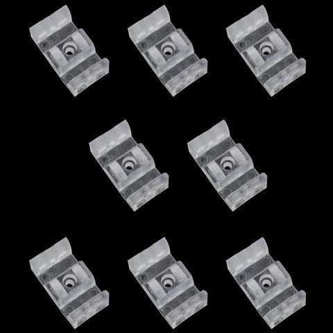 8 Pieces Bathroom Sliding Door Limiter 44mm With 8 Screws Soft Cushioned Plastic Stop For Framed Sliding Shower Doors