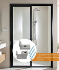 Shower Door Bumpers For Glass And Sliding Shower Doors Guide Bumper Set 3 Pcs Durable Plastic Protects Bathroom Doors with screws.