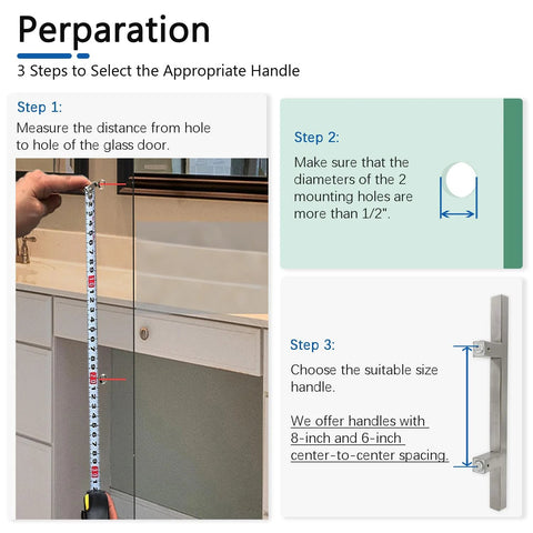 Guide for choosing Square Ladder Pull Back to Back Handle for Frameless Shower Doors Brushed Nickel 304 Stainless Steel.