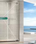 Heavy Duty 360 Degree Shower Glass Door Pivot Hinge Built Tough 304 Stainless Steel installed on frameless shower door