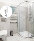 Frameless Sliding Shower Door Roller Replacement Set With Aluminum Alloy Flat Edge Wheels 26mm Diameter