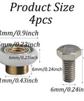 Four Sets 23mm Shower Door Rollers With Screws Replacement Wheels For Bathroom Sliding Doors Includes Copper Construction
