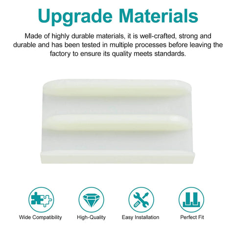 Sliding Shower Door Bottom Track (Top-Hung Shower Door Track), Suitable for 7/16-inch Thick Glass, 1/2-inch Channels, material details