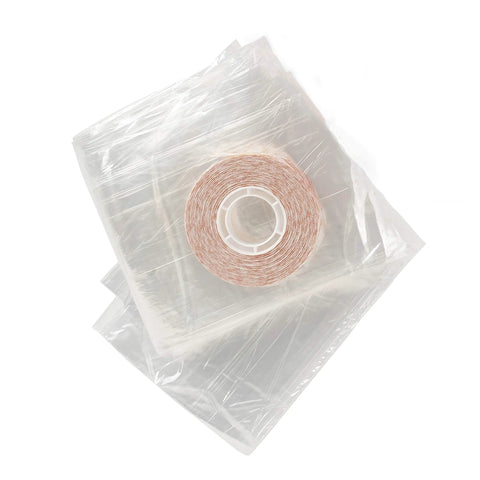 Indoor Shrink Window Kit For Large Windows And Patio Doors 84 Inch By 110 Inch Clear Film, 1-sheet with tape roll