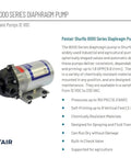 Pentair SHURflo 8000-543-236 12V automatic-demand diaphragm pump delivering 1.8 GPM at up to 50 PSI, with Viton valves and 3/8 in NPT ports.