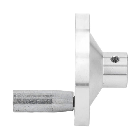 Side view of Mini Lathe Hand Wheel CNC Aluminum Alloy Hand Wheel with Handle for Internal Chamfered Hole