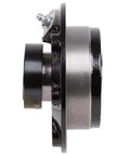 Side view of Heavy-Duty Flanged Cartridge Block Spherical Roller Bearing FC111T 1-11/16 Inch With Interchangeable Cast Iron Housing And Sealed Design Rexnord PT Select Series For Industrial Machinery And Equipment.