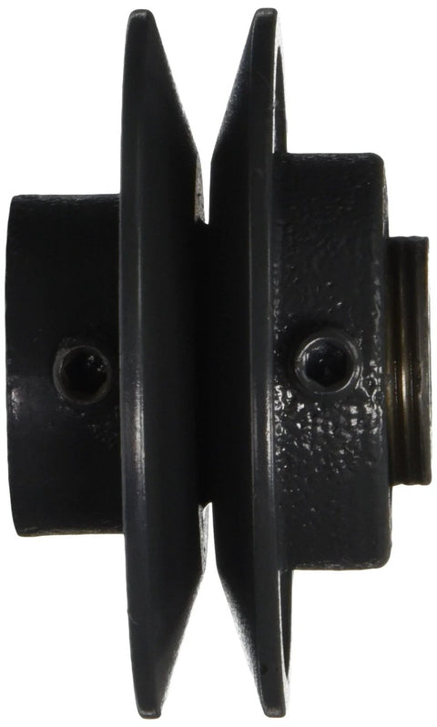 Side view of Variable Pitch Sheave With 1 Groove Finished Bore Cast Iron Construction For 3L Section Belts installed