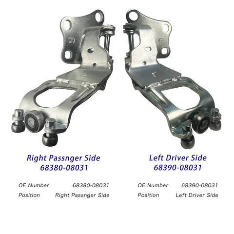 Sienna Sliding Door Roller Hinge Pair For 2004 2010 Models Left Driver Side And Right Passenger Side Center Door Power Roller Assembly