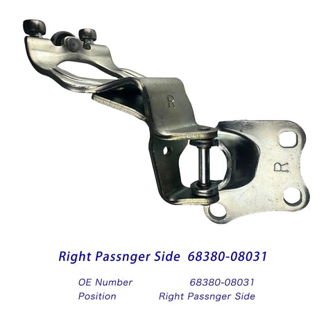 Right Sliding Door Roller Hinge Compatible With Sienna 2004 2005 2006 2007 2008 2009 2010 Passenger Side Center Door Power Roller Assembly Replacement 68380 08031 Restores Smooth Operation And Eliminates Jamming, visible product with OE number.