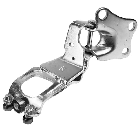 Sienna Sliding Door Roller Hinge Pair For 2004 2010 Models Left Driver Side And Right Passenger Side Center Door Power Roller Assembly Replaces 6839008031 68380 08031 Restores Smooth Quiet Operation And Reliable Door Closure, close-up of metal hinge with mounting holes and rollers