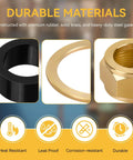 Pro Grade Sight Glass Steamer Parts Kit showing rubber washer, brass nut, and steel gasket for five eighth inch ID valves