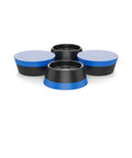 Silent Feet Anti Vibration Pads for Generators Air Compressors and Power Equipment in blue and black, front view