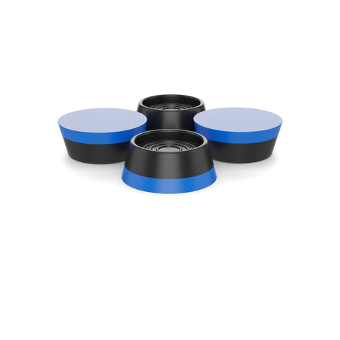 Silent Feet Anti Vibration Pads for Generators Air Compressors and Power Equipment in blue and black, front view