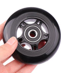 Silent PU Luggage Wheel Caster Inline Replacement For Suitcases With ABEC 7 608-2RS Bearings 6mm Axle Washer Universal Repair Kit
