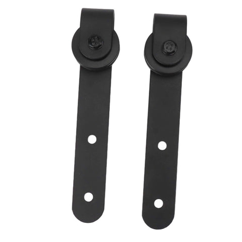 Silent Sliding Cabinet Door Rollers Kit Heavy Duty Carbon Steel Rail And Pulley System