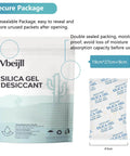 Color Indicating Silica Gel Desiccant Packets 5G 50 Pack Food Grade for Moisture Control packaging details