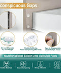200 Pack Self Adhesive Cabinet Door Bumpers Pads Clear Soft Rubber Circular Dots For Cupboards Drawers Tables Laptop Lids Sound Dampening Anti Slip Easy Peel And Install details