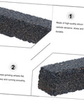 Silicon Carbide Dressing Stone for Grinding Wheels, abrasive tool for reshaping, cleaning wheels, keeps flat, running smoothly, close-up view