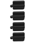 Silicone Air Fryer Feet Bumpers 4 To 8 Pack Replacement Parts For Tray And Basket Heat Resistant Food Grade Protective Tabs, black set