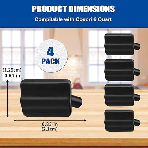 Silicone Air Fryer Feet Bumpers 4 To 8 Pack Replacement Parts For Tray And Basket Heat Resistant Food Grade Protective Tabs