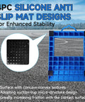 Heavy Duty Pallet Jack Chock With Handle For Eight Point Five Inch Wheel Width Non Slip Polypropylene Jack Stopper Silicone Anti Slip Mat Pallet Buster Designed To Withstand Over One Thousand Lbs For Forklifts And Pallet Jacks LEIDGG, featuring anti-slip mat design.