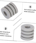 Silicone Antiskid Pads Set 20 Pack Non Slip Bumpers For Chassis And Furniture Feet Anti Collision Mats Grippy Vibration Dampeners For Machines And Appliances Durable Floor Safe Pads showing anti-collision buffer and temperature resistance details