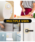 Multiple uses of Clear Silicone Cabinet Door Bumpers For No More Noisy Slams Self Adhesive Pads on furniture and kitchen items