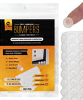 Clear Self Adhesive Cabinet Bumpers For Kitchen Cabinets And Doors package with silicone noise reduction cushions shown.