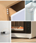 Clear Self Adhesive Cabinet Bumpers For Kitchen Cabinets And Doors, Silicone Noise Reduction Cushions installed on furniture