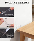 Clear Self Adhesive Cabinet Door Bumpers 40 Pack For Cabinets Drawers And Furniture Noise Dampening Soft Touch Shock Absorbent Pads To Prevent Scratches And Protect Home with focus on material and flexibility