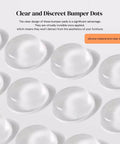 Clear rubber bumper pads from Heavy Duty Cabinet Door Bumpers Set With 4mm And 5.5mm Thick Cushions 3 Shapes And A 214 Piece Variety Pack