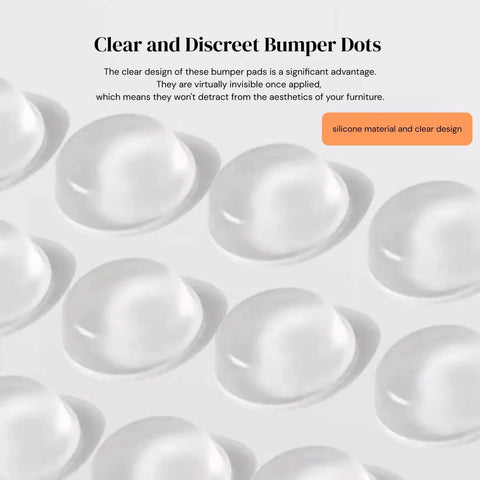 Clear rubber bumper pads from Heavy Duty Cabinet Door Bumpers Set With 4mm And 5.5mm Thick Cushions 3 Shapes And A 214 Piece Variety Pack