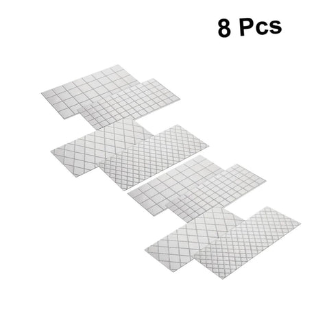 8 Piece Flexible Silicone Cake Mold Set With Grid Pattern For Fondant Impressions, 12.48 by 6.18 Inches, Multi Purpose Molds
