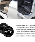 Thickened silicone car door shock absorbers cushion slams with a smooth, quiet close and protect doors and paint