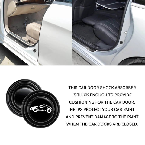 Thickened silicone car door shock absorbers cushion slams with a smooth, quiet close and protect doors and paint