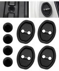 8 Pack Silicone Car Door Latch Protective Covers With Self Adhesive Door Shock Absorbers Upgraded Silencers Universal Guard Pads