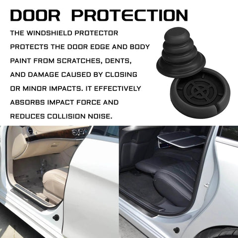 Four Piece Car Door Silicone Cushion Pads Shock Absorbers Kit For Soft Close And Door Slam Prevention Anti Collision Buffers