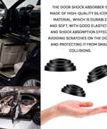 Thickened silicone car door shock absorbers cushion slams with a smooth, quiet close, featuring black silicone pads.