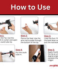 How to use guide for All Purpose Silicone Caulk Clear Sealant For Bathrooms And Showers