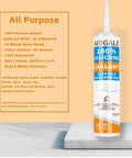 100 Percent Silicone Caulk Waterproof RTV Sealant All Purpose Caulking for RV Roofs, Doors, Kick Plates, vintage furniture 10.1 oz