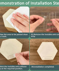 Demonstration of Eight Pack Silicone Anti Collision Pads Clear Strips With No Slip And Sound Dampening For Furniture Doors Windows And Cabinets Protection These Cushions Blend In While Providing Strong Adhesive Hold And Soft Cushion Protection Against Scrapes installation steps.